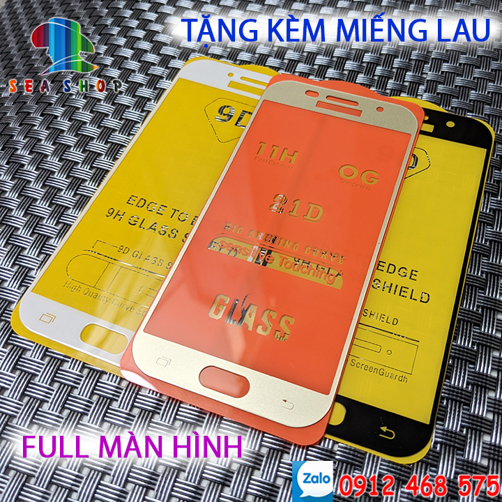 Kính cường lực 9D Samsung Galaxy A5 2017 SM-A520 full màn hình (đen)