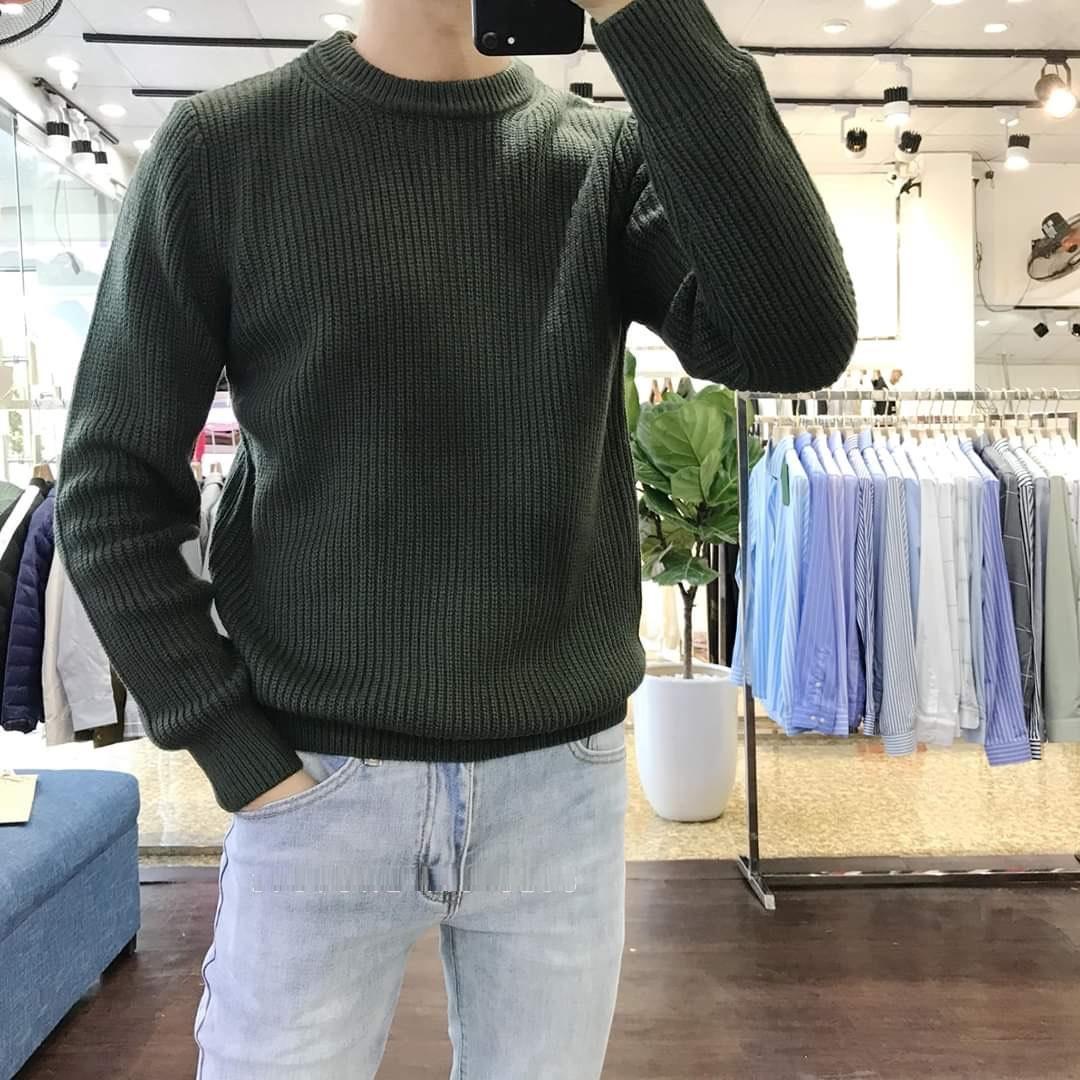 áo len cổ tròn nam,dày dặn ,kiểu dáng hàn quốc ,phù hợp khi đi dã ngoại ,hay khi mặc hàng ngày vào tiết trời se lạnh.