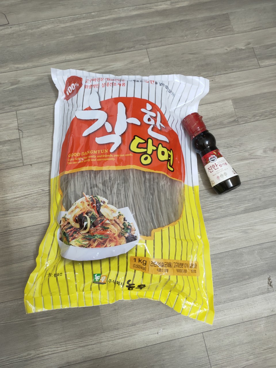 combo 1 kg miến gogi hàn quốc + 1 dầu mè hàn quốc 110ml