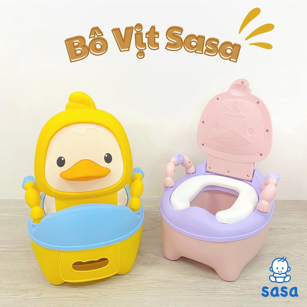 Bô ngồi vệ sinh hình vịt siêu cưng cho bé từ 1 tuổi