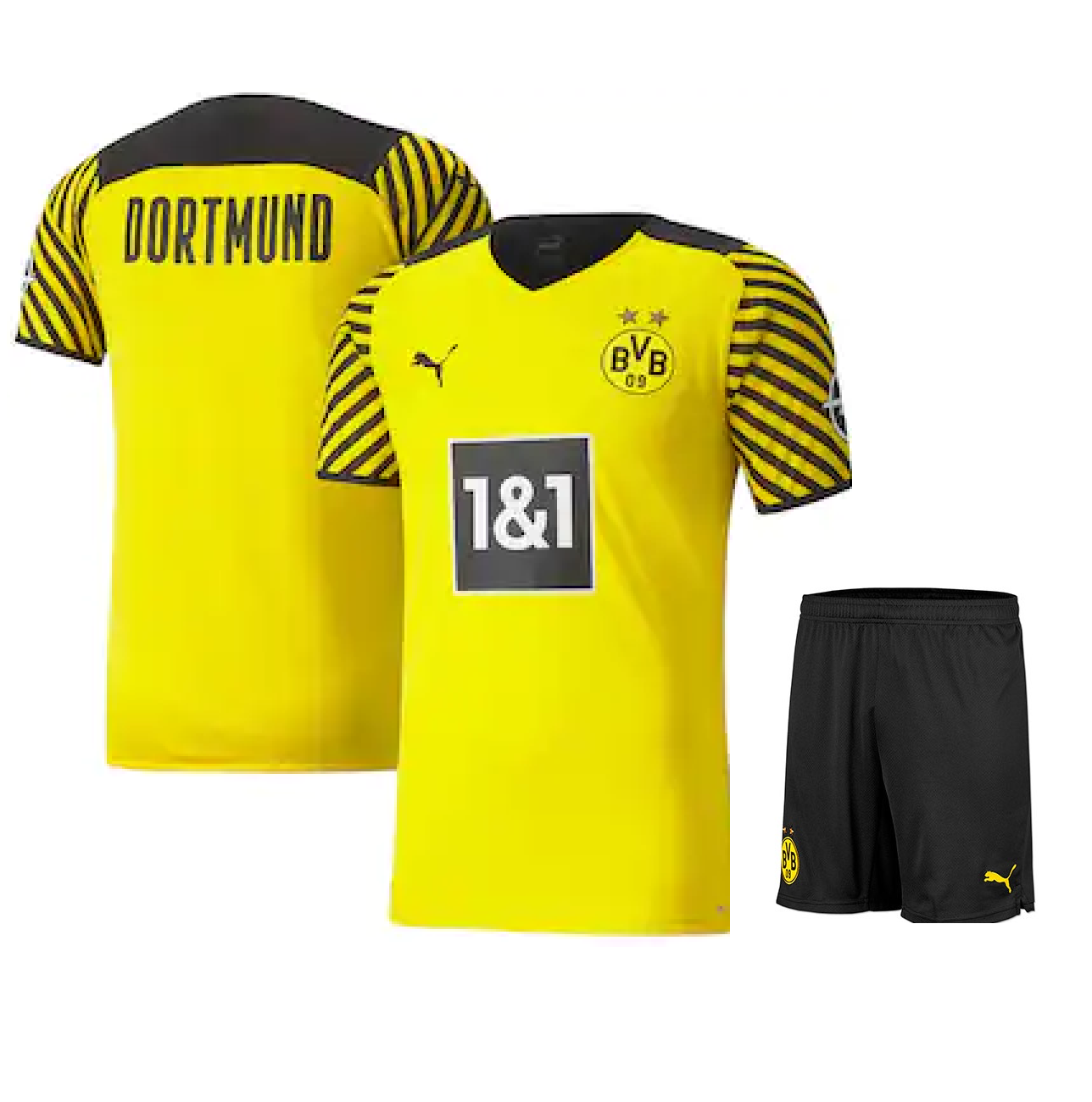 Bộ quần áo bóng đá Dortmund vàng sân nhà 2022 FLG