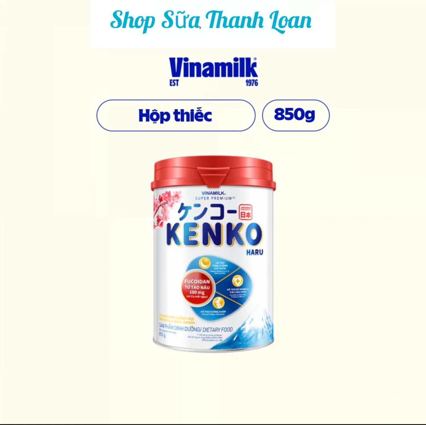 Sữa bột vinamilk kenko haru - hộp 850g.
