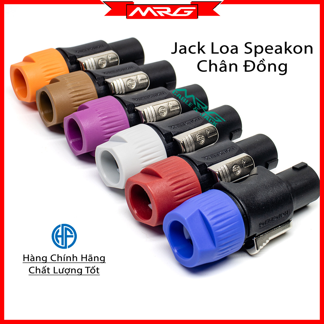 Jack Loa Speakon HF Chân Đồng, giá 1 cái - SP | jack cắm loa, rack loa, giắc loa, jack âm thanh, jack loa neutrick.