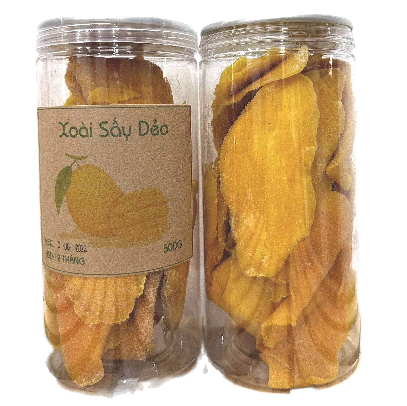 Xoài sấy dẻo không đường- Xoài sấy chua ngọt 500g