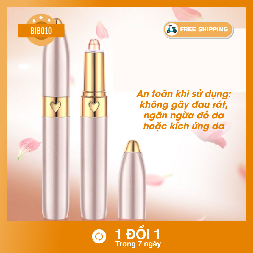 Bút cạo tỉa chân mày, Bút tỉa lông mũi; Bút tỉa cạo lông đa năng. Bảo hành 6 tháng bởi BIBO10