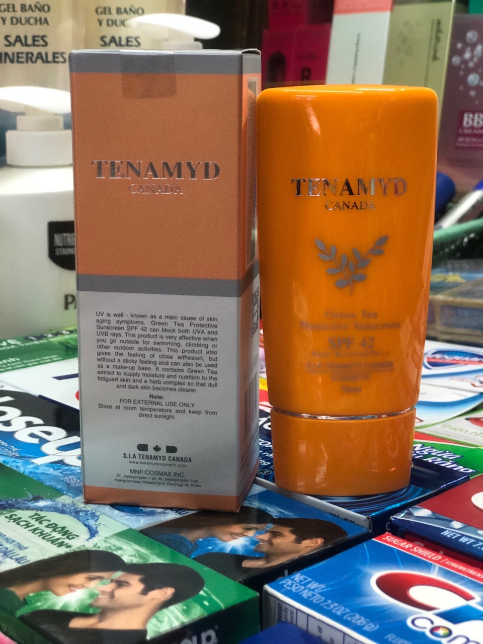 Kem chống nắng trà xanh tenamyd spf 42