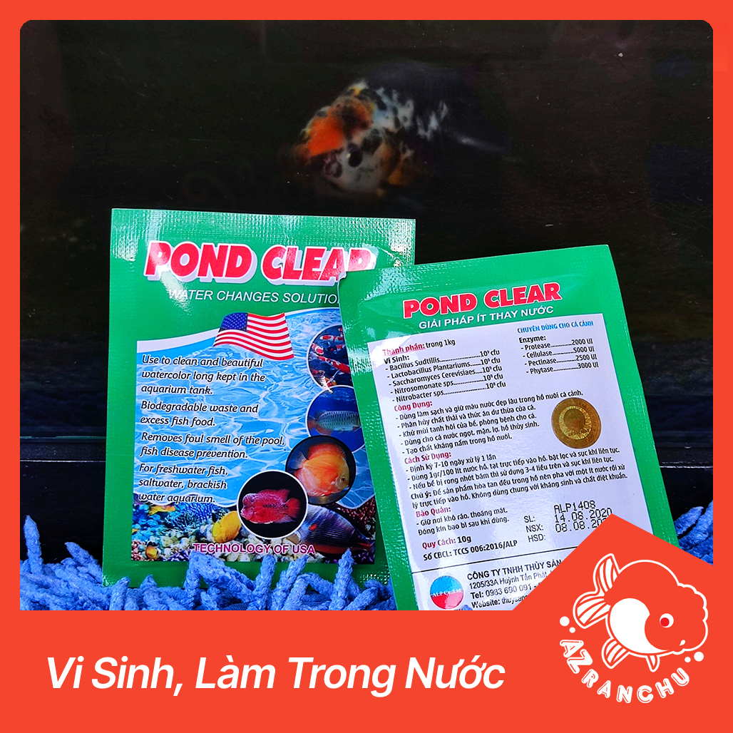 Vi sinh Pond Clear | Giúp màu nước luôn đẹp - AZRanchu