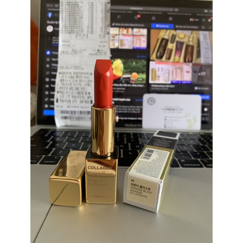Son Môi Collagen Ampoule Lipstick - No 10 Orange Blast