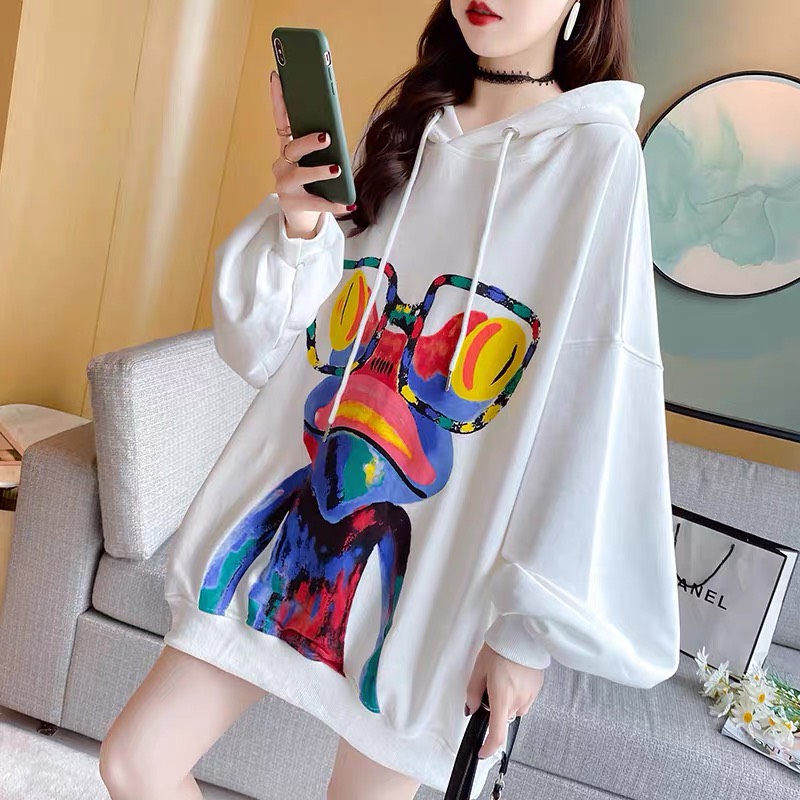 [HCM]ÁO KHOÁC HOODIE NỮ FORM RỘNG THU ĐÔNG
