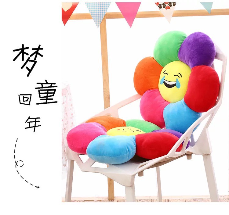 ĐỆM LÓT NGỒI BỆT - NỆM LÓT GHẾ NGỒI HÌNH TRÒN NGŨ SẮC - ĐỆM NGỒI BIỂU CẢM PNC