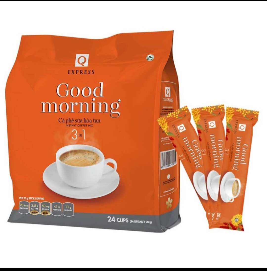 Cà phê Trần Quang Good morning 24 gói x20g