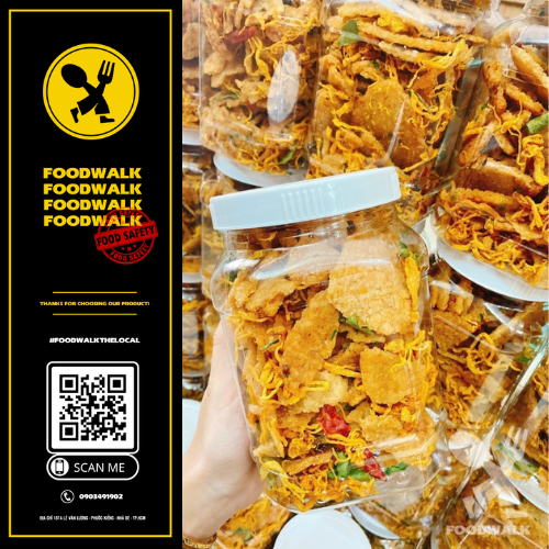 Cơm cháy lắc khô gà lá chanh 500gr - Food walk