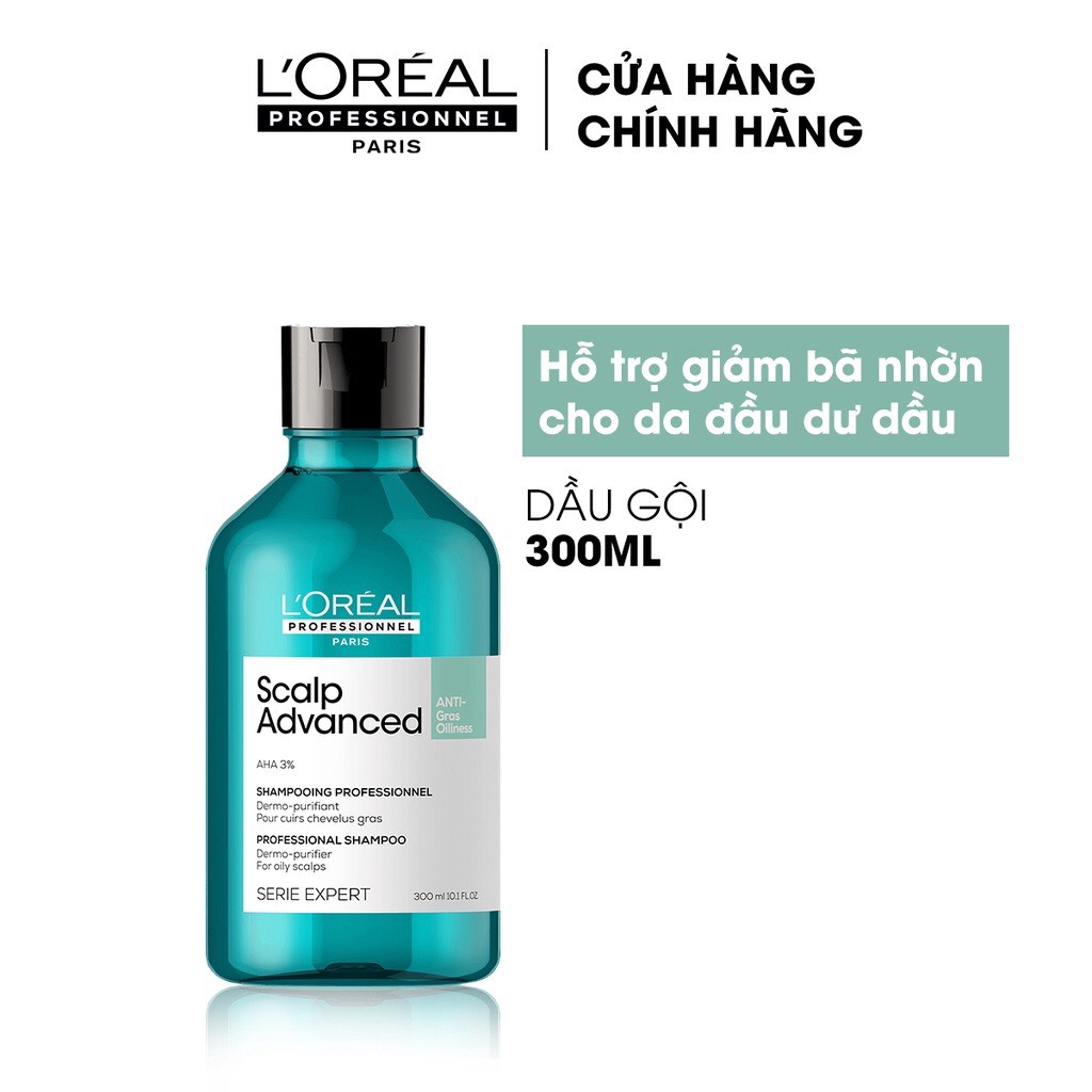 Dầu gội Loreal Professionnel chăm sóc da đầu nhờn Sclap Advanced 300ml