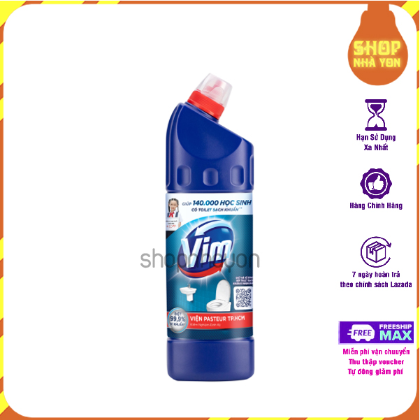 Nước tẩy bồn cầu và nhà tắm vim 880ml