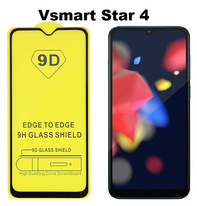 Cường Lực 9D Cho Vsmart Joy 3/ Active 3/ Live 3/ Star 3 / star 4 Full Keo không 1 chấm ly ti