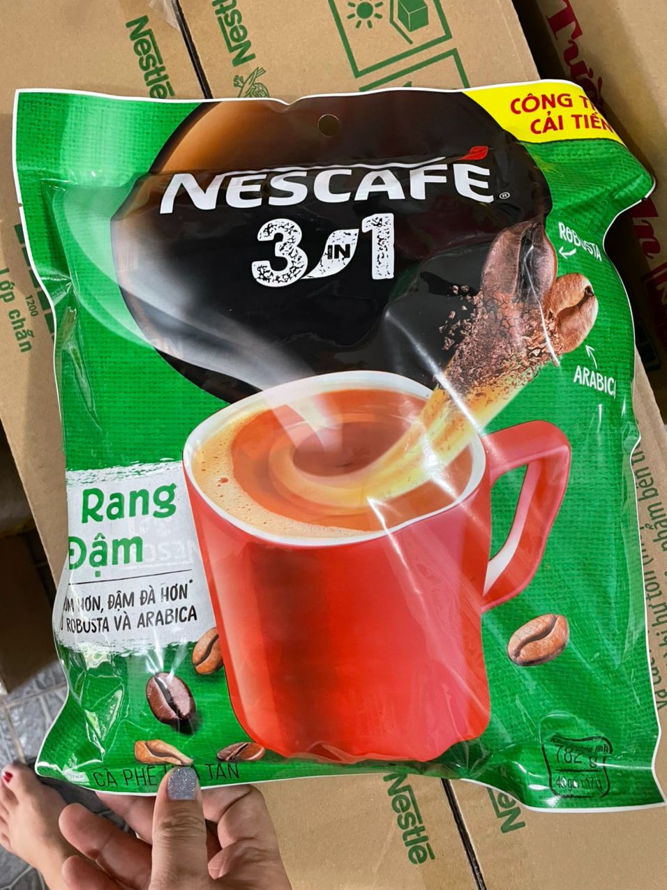 Cà phê sữa nescafé 3 in 1 đậm vị cà phê 782g - tạp hóa bát muội