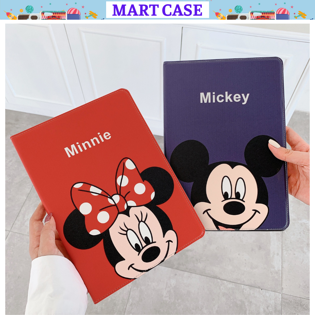 Bao da ipad Silicon hình Minnie & Micky cute (Full đời ipad) iPad Pro 11''/9.7/10.5/Air 3/10.2 gen7/8...Mart Case