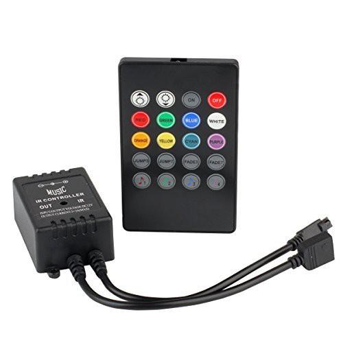 Bộ điều khiển led dây 5m RGB đổi màu theo âm thanh - Led music controller