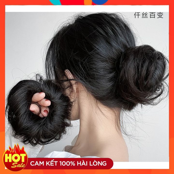 ☀️SALE SẬP SÀN☀️ Tóc Búi Rối Mini Dệt Tóc Thật 100% - Búi Mini Tóc Thật Sang Chảnh, Phù Hợp Mọi Kích Cỡ