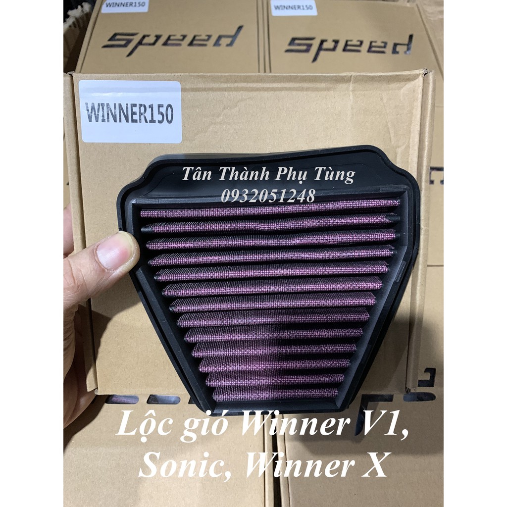 Lọc gió độ cho Winner Sonic Winner X