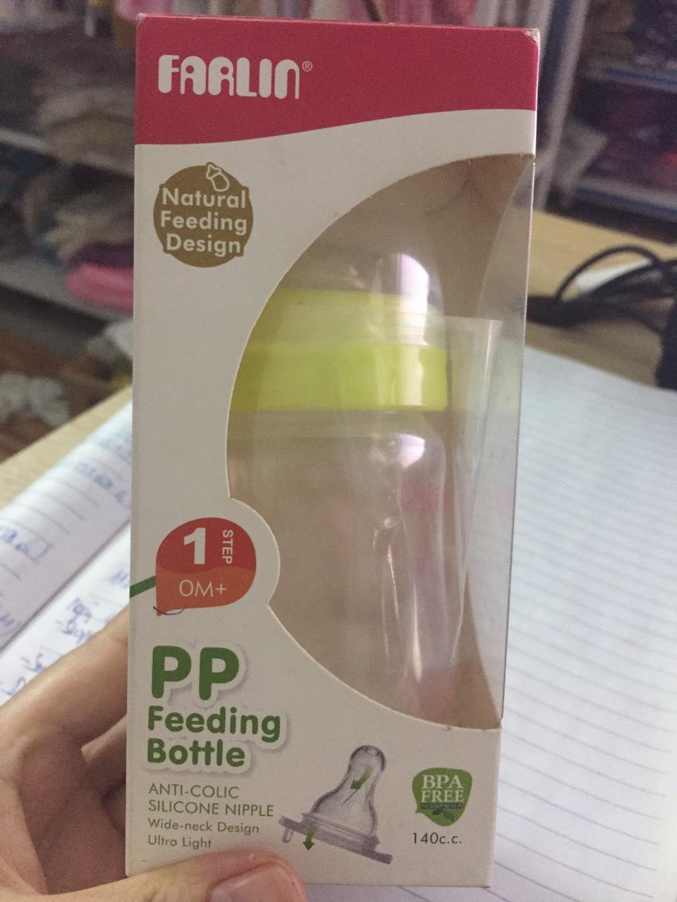 Bình sữa cổ rộng farlin pp810
