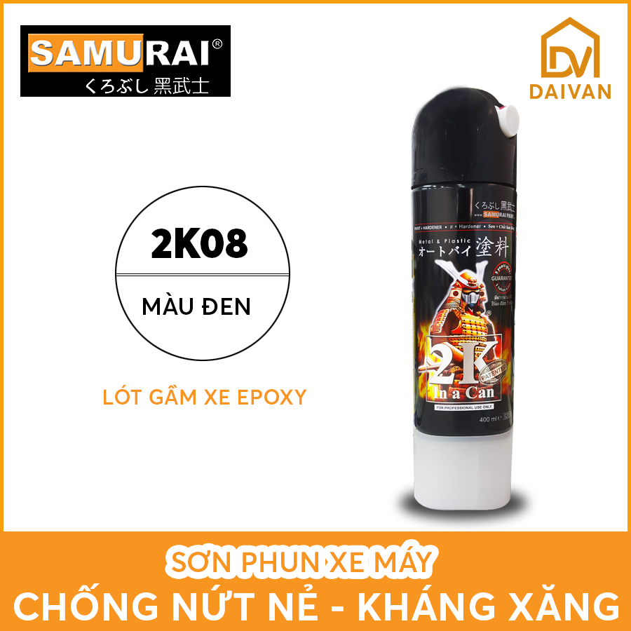Chai sơn samurai 2k08 lót gầm xe epoxy
