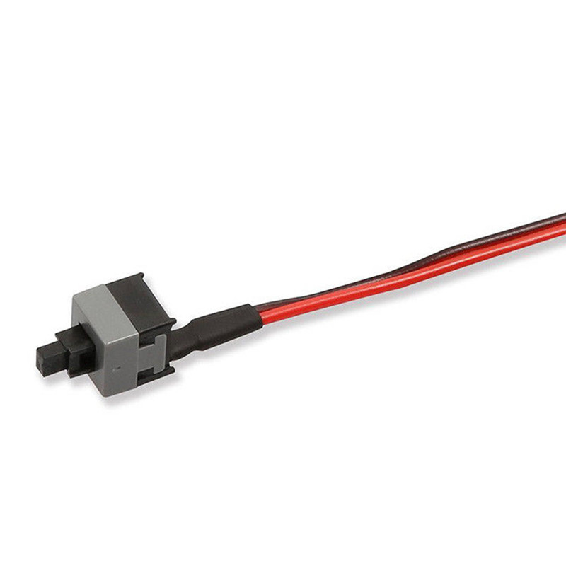 Jjvf6qrh 5pcs 50cm 2 pin sw pc cáp điện on off push button atx máy tính chuyển đổi dây