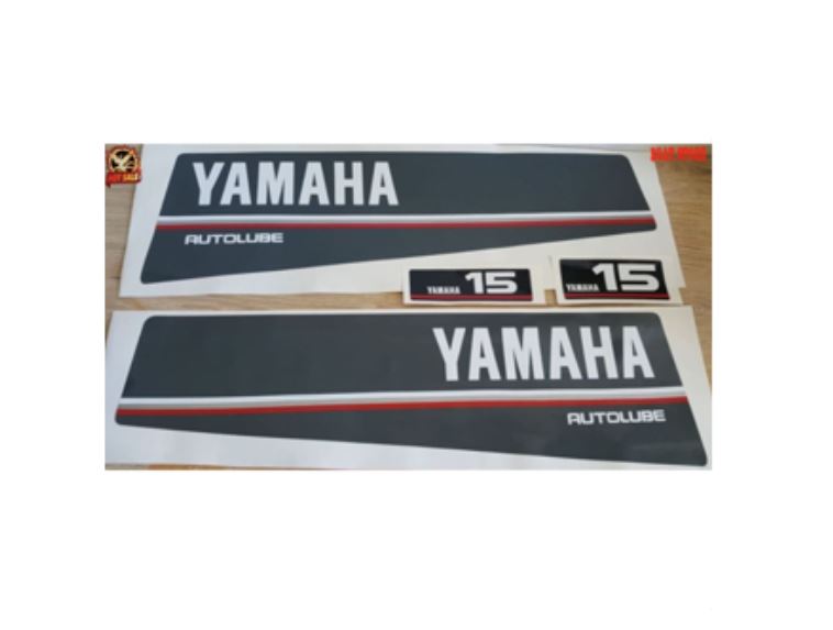 Dán đầu máy yamaha 15hp-2thì,đề can dán đẹp-sắc nét có 3 mẫu lựa chọn-boat store