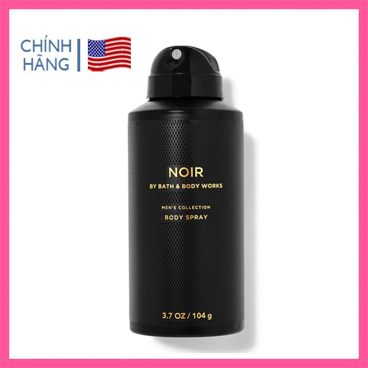 [Chính hãng Mỹ] Nước hoa xịt khử mùi toàn thân Noir cho nam Body Spray for Men - Bath and Body Works 104g