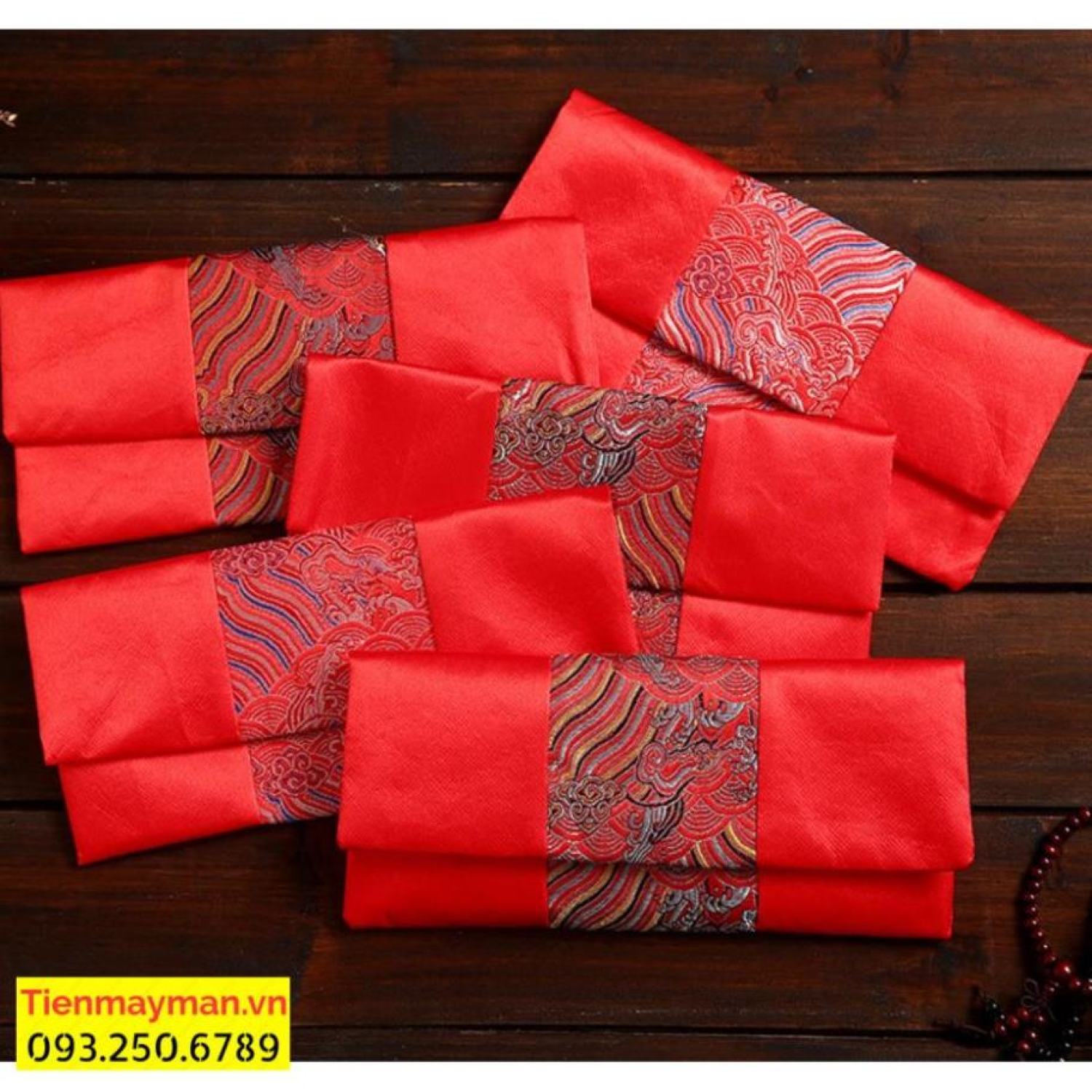 Bao Lì Xì Vải Gấm Nhiều Hoa Văn Cao Cấp Cưới Hỏi, Ngày Tết