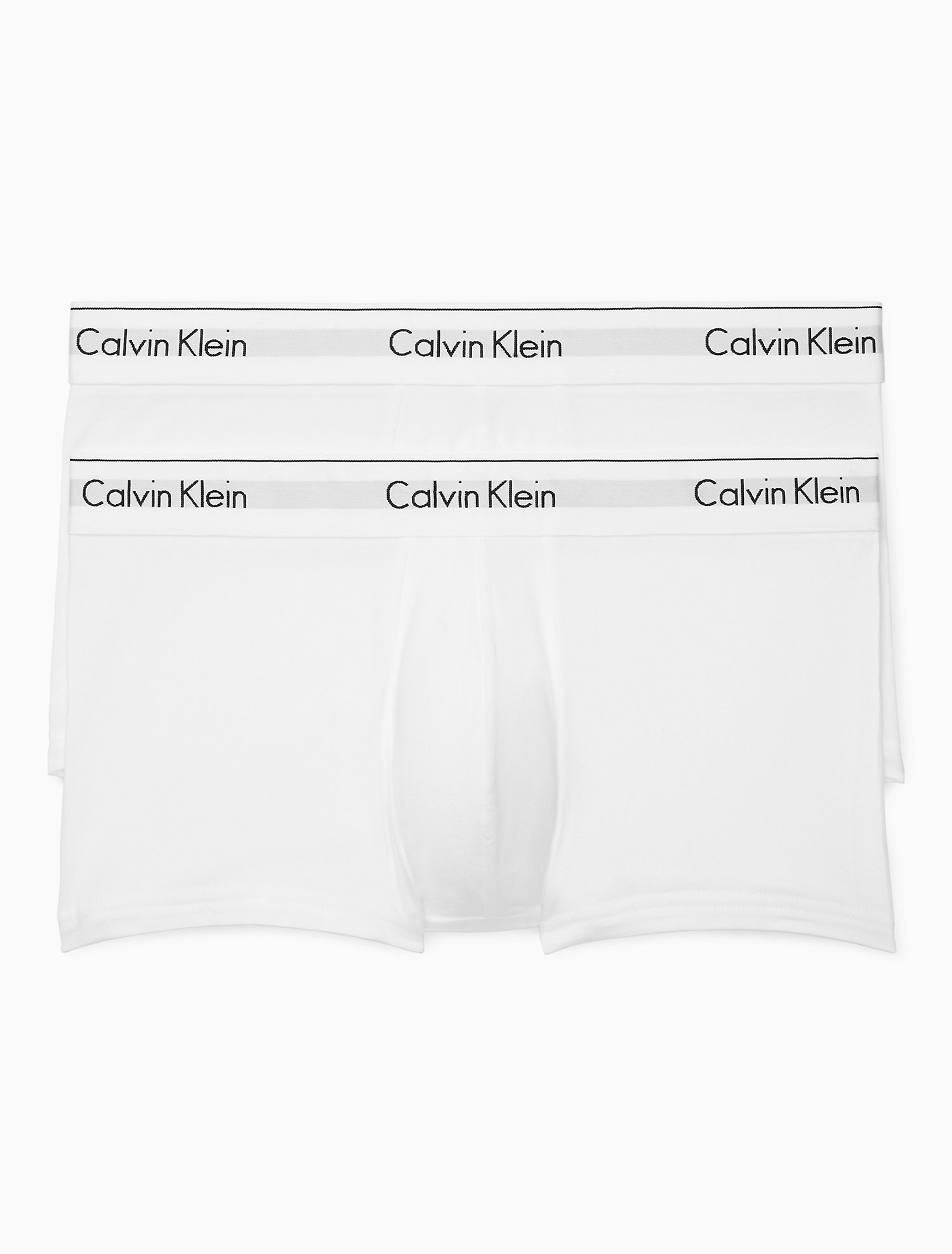 Quần lót nam Calvin Klein Modern Cotton Stretch 2-Pack Low Rise Trunks - White