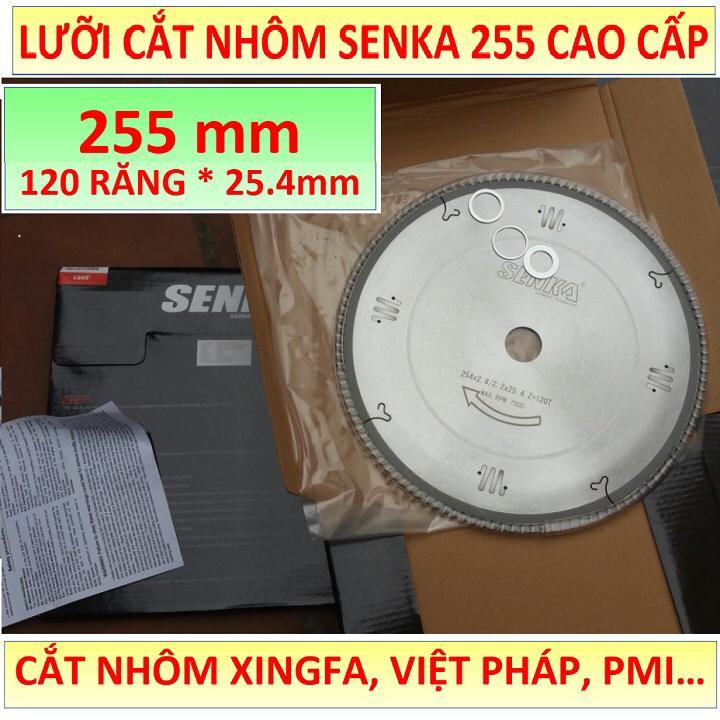 Lưỡi cắt nhôm hợp kim 255 lưỡi cắt nhôm senka cao cấp 120 răng