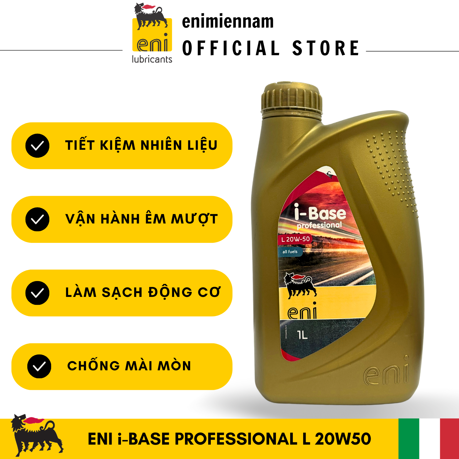Nhớt xe số eni i-base professional l 20w50