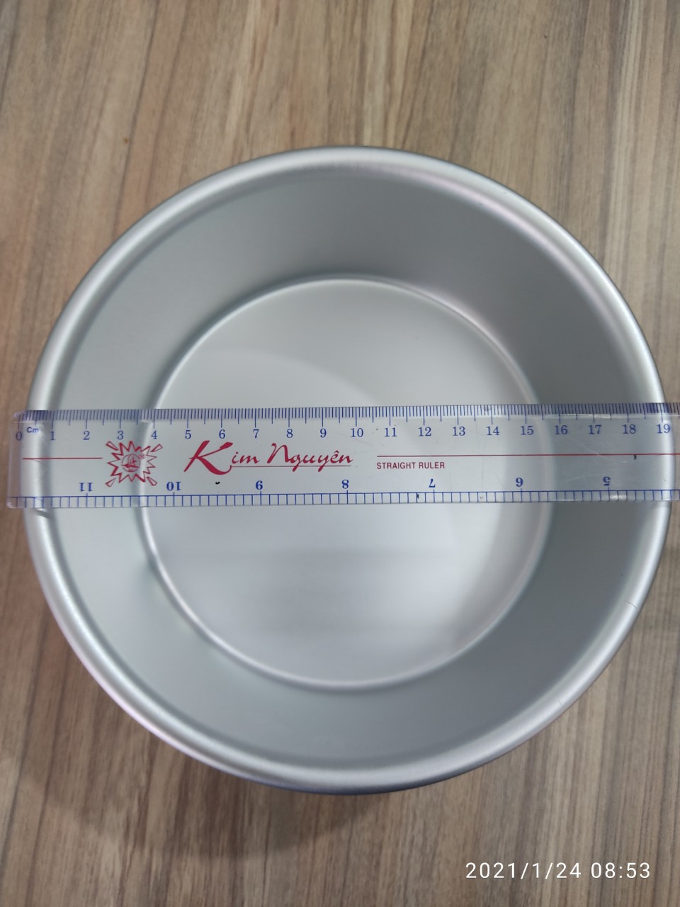 Khuôn bánh nhôm cao cấp hình tròn đáy liền 7 inch