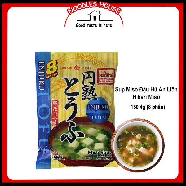 Súp miso đậu hũ ăn liền hikari miso enjuku 150.4g