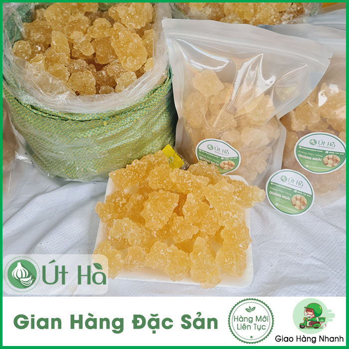 Đường Phèn Vàng Túi 1KG Đường Thủ Công Truyền Thống Quảng Ngãi - Út Hà Đặc Sản