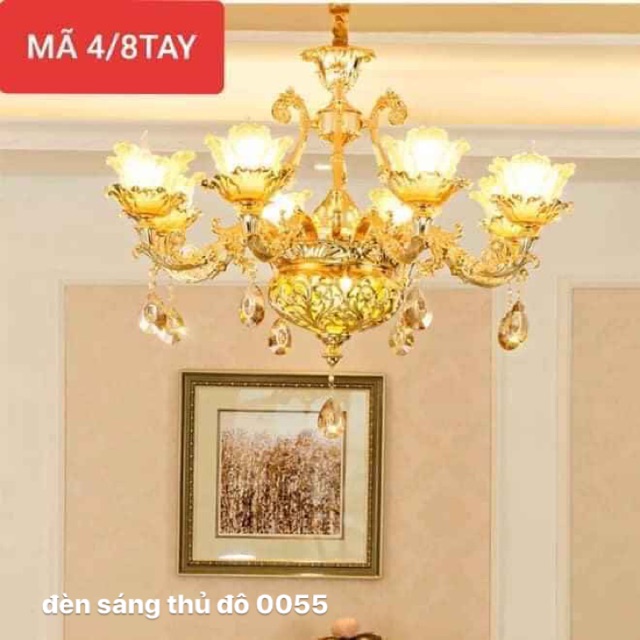 Đèn chùm 8 tay