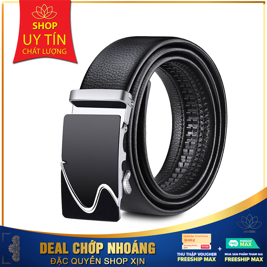 [HÀNG HIỆU] Thắt Lưng Da Nam Khóa Tự Động Cao Cấp Dây Nịt Nam Da Bò 100% Chính Hãng Baellerry Mạ Vàng Bạc Nam Tính SG-2021