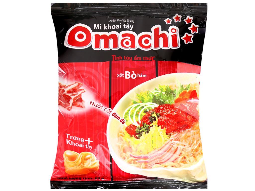Mì tôm omachi sườn bò - 30 gói
