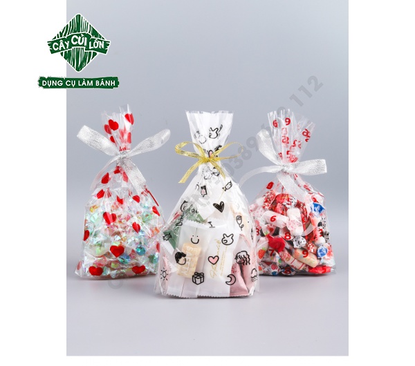 Set 50 túi kiếng họa tiết