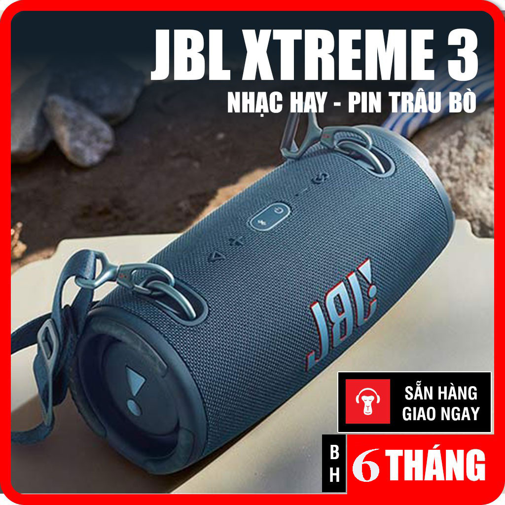 [XẢ KHO GIẢM GIÁ SỐC] Loa di động, Loa không dây bluetooth công suất lớn JBL XTREME 3+ cao cấp kết nối bluetooth 4.1, pin dung lượng lớn, bass cực mạnh,ỗ Trợ Cổng Audio 3.5mm BH  uy tín 1 đổi 1.