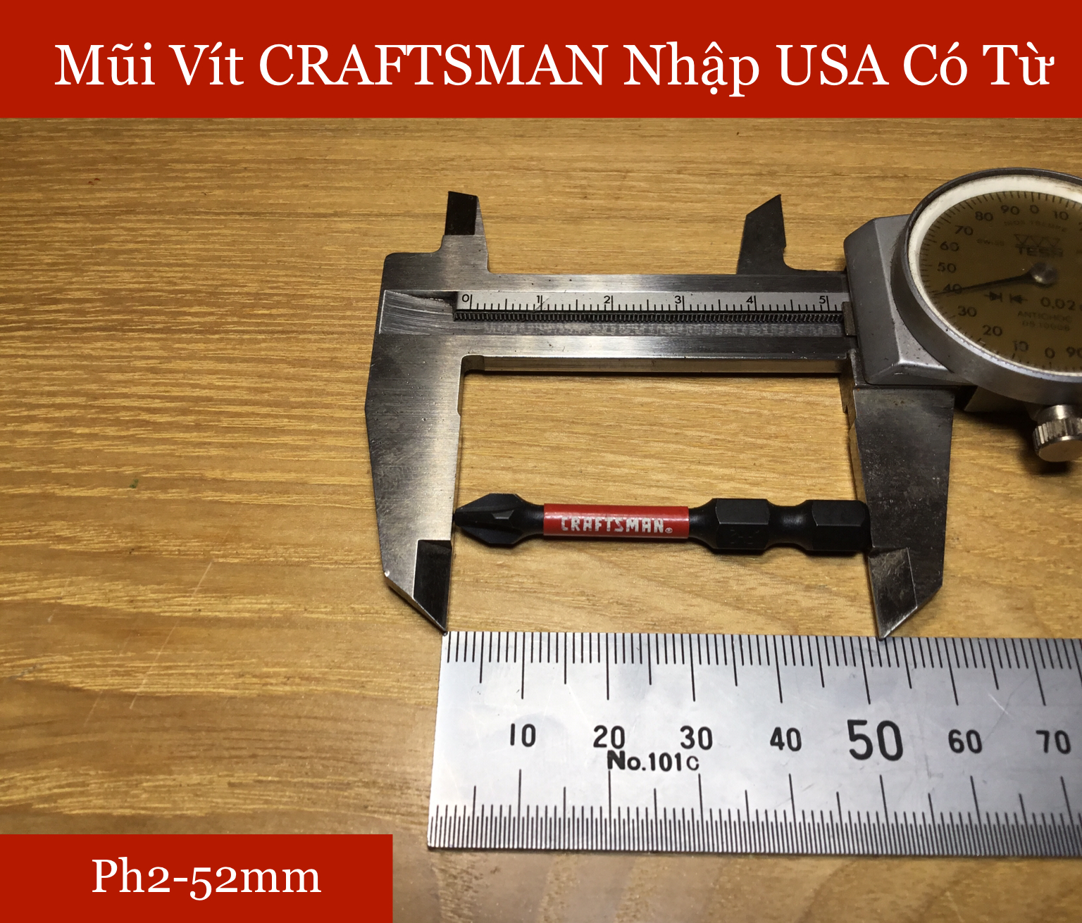Mũi Vít CRAFTSMAN Nhập Ph2 52mm