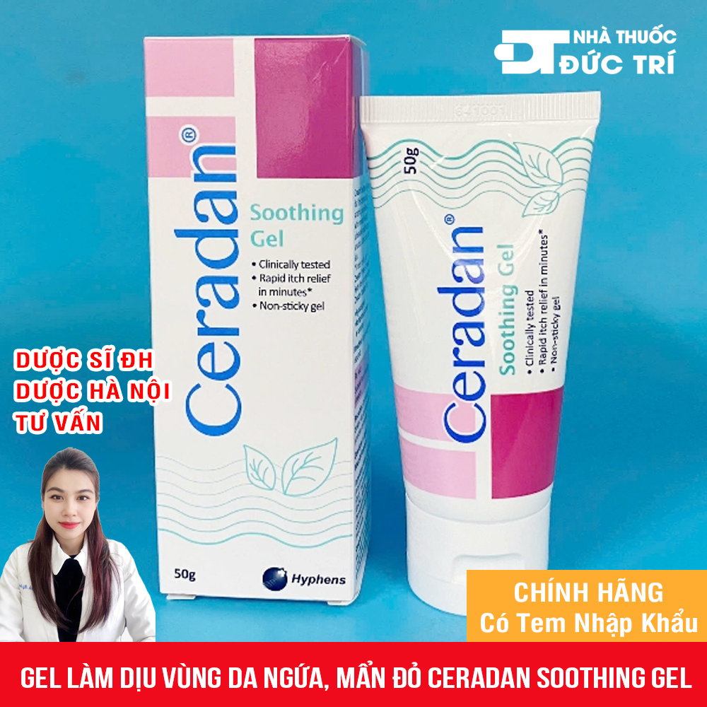 [CHÍNH HÃNG] Gel làm dịu vùng da ngứa, mẩn đỏ Ceradan Soothing Gel 10g 50g