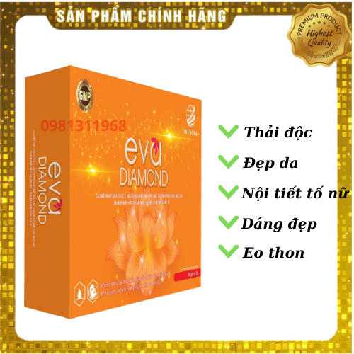 Thải độc đẹp da Eva Diamond - cho da trắng sáng, mịn màng, hết khô hạn