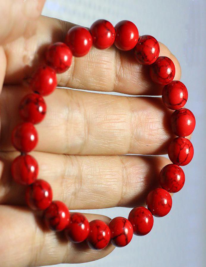 Vòng tay đá san hô đỏ thiên nhiên