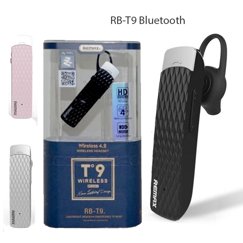 Tai nghe Bluetooth 1 bên Remax T9 Bluetooth 4.1 kết nối 2 điện thoại