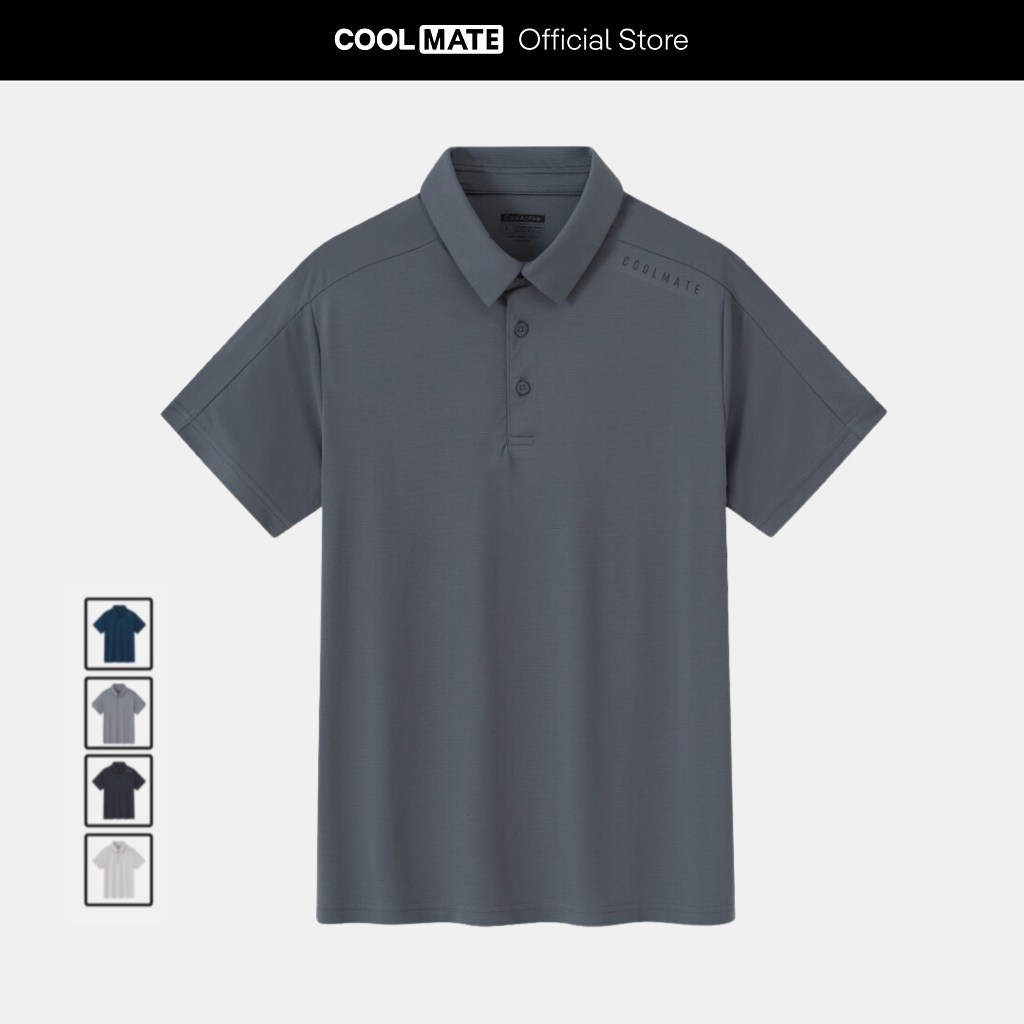 Áo Polo thể thao nam Active V1 thoáng khí nhanh khô - thương hiệu Coolmate