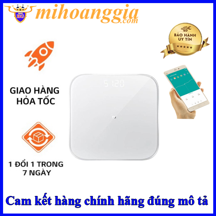 Cân điện tử xiaomi thông minh mi smart scale 2 | Cân điện tử xiaomi body composition scale 2 - mihoanggia