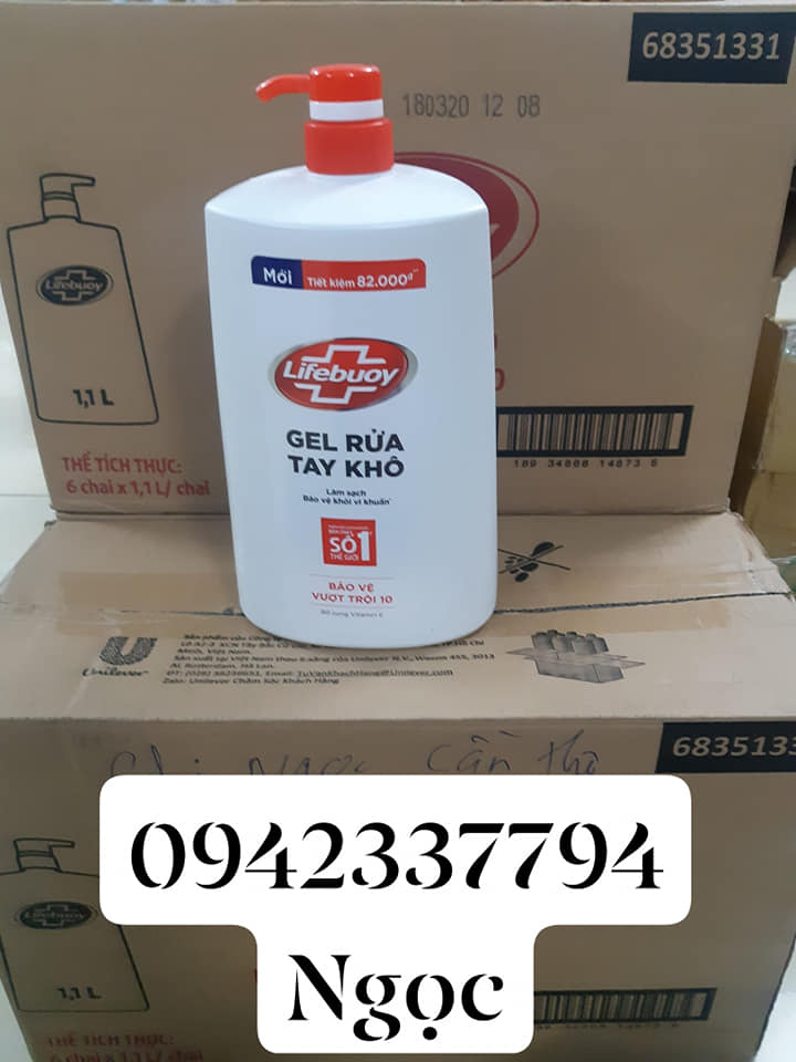 Gel rửa tay khô Lifebuoy 1100ml