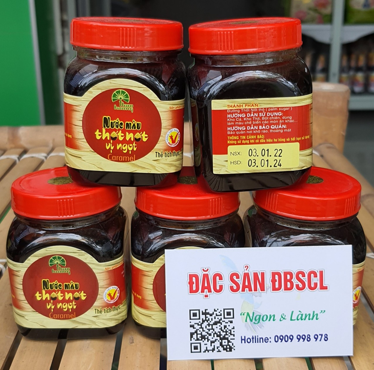 Nước màu thốt nốt nguyên chất Thảo Hương AG hủ 130ml